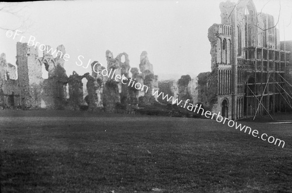 CLUNIDE PRIORY GENERAL VIEW OF RUINS FROM NEAR GATE HOUSE